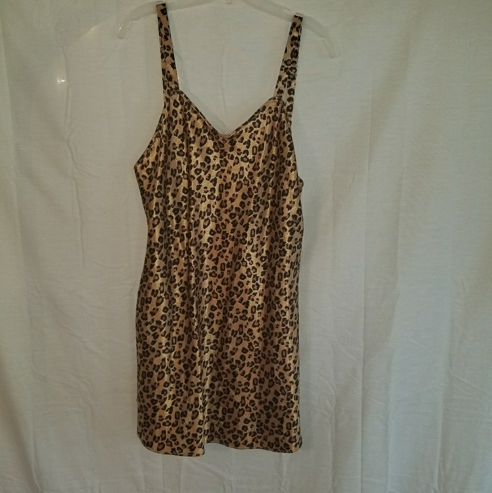 Vintage Leopard Print Nightgown